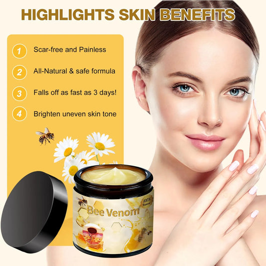 Natural Bee Venom Skin Treatment Cream for Effective Fast Acting Relief